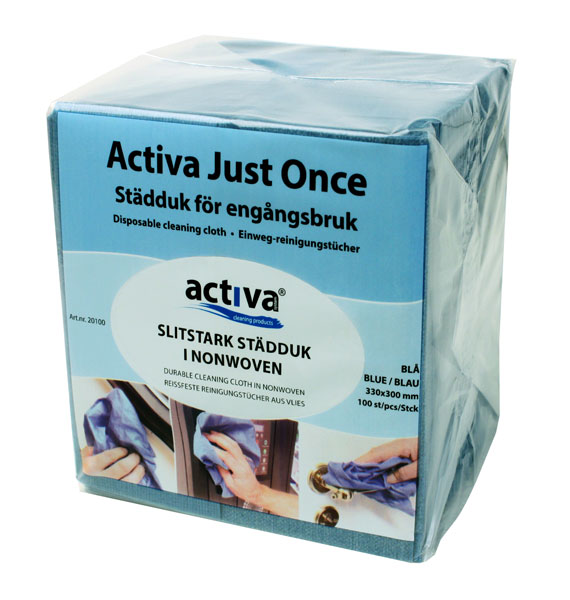 Koristuslapp Activa Just Once 33x33cm 100tk/pk