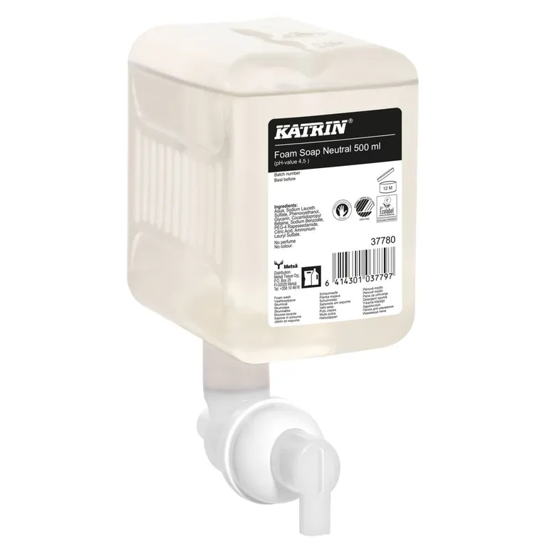 Vedelseep vaht Katrin 0,5L Neutral Clean =1250 vajut.