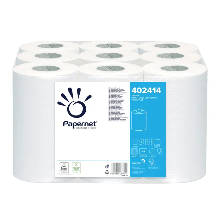 Käte rullpaber White, 2-k (9x50m) centerfeed cpx